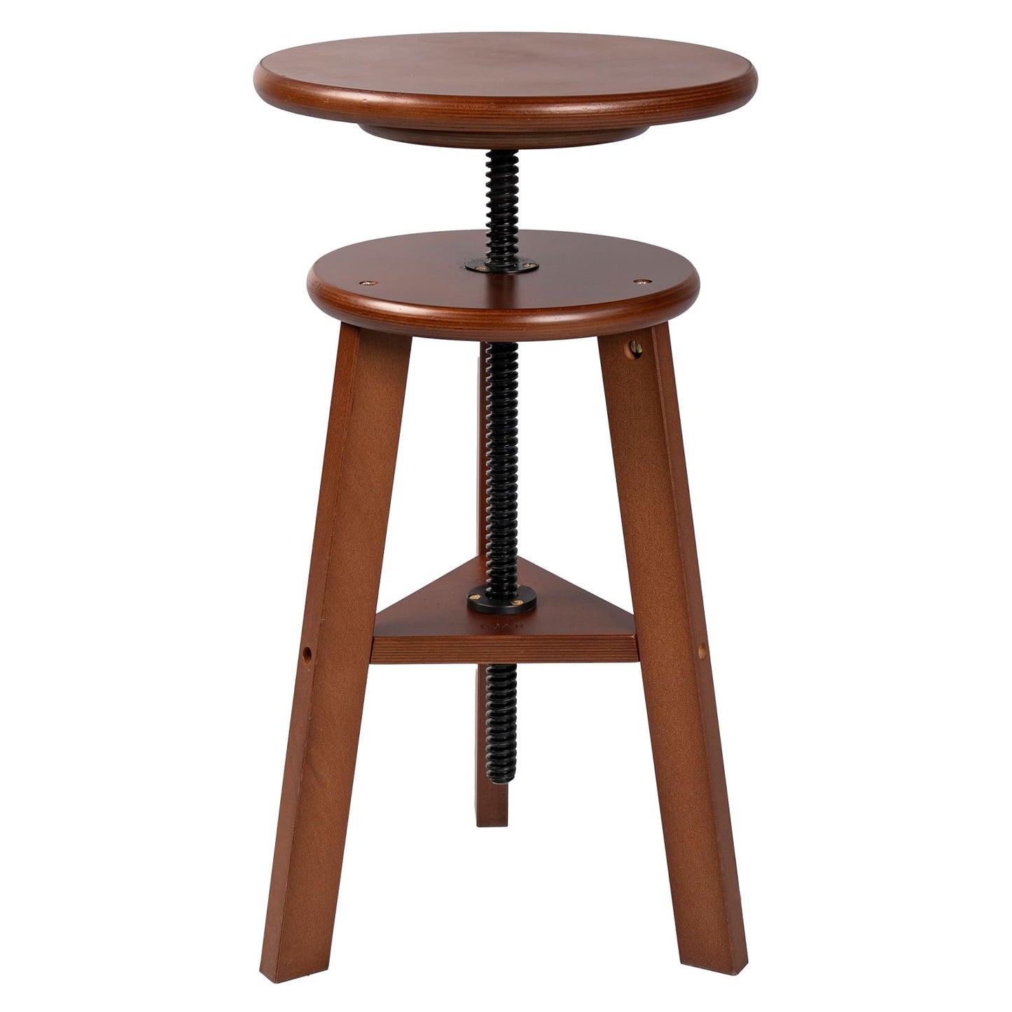DJAR Wooden Drafting Stool, Adjustable Beech Wood Artist Stool Chair, Swivel Height Adjustable Seat 19"-26", FSC-Certified Wood, Supports 180 Lbs