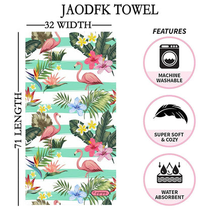 JAODFK Microfibre Beach Towel 71"X32" Quick Dry Lightweight Sand Free Extra Large Thin Towels Travel Essentials For Adults Womens Swim Bath