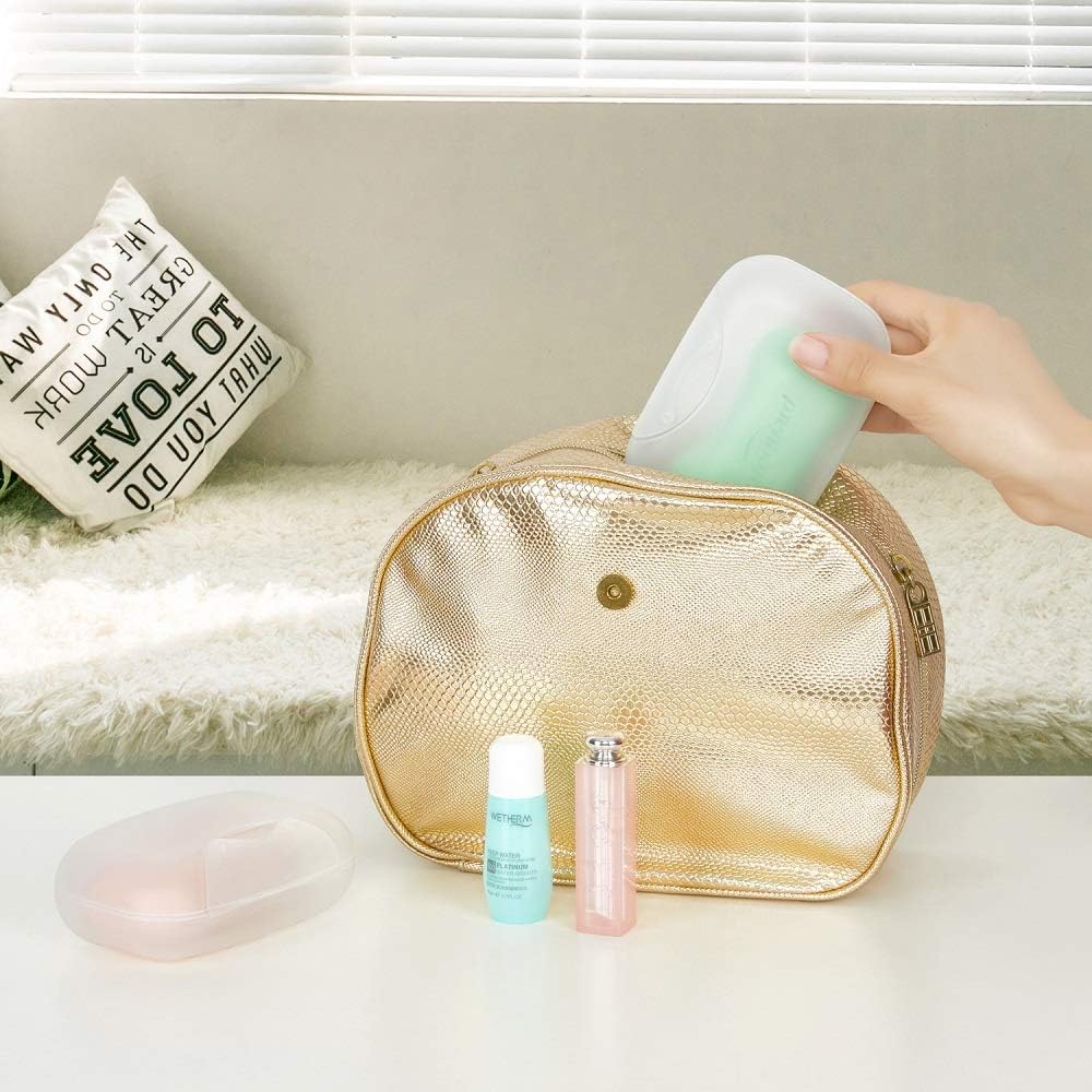 2 Pcs Soap Dish with Lid Waterproof and Leakproof Soap Box Sealed Soap Case for Shower Travel Hiking Bathroom School Gym and Camp (Pink+Blue)