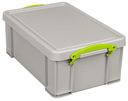 Really Useful Box Plastic Storage 9 Litre Recycled Dove Grey