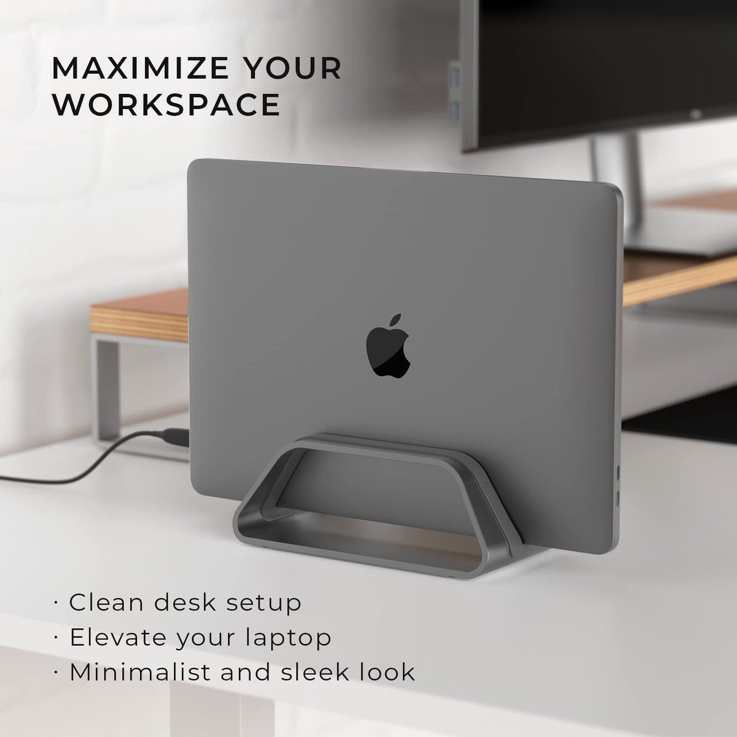 HumanCentric Vertical Laptop Stand Compatible with MacBook Pro & Air