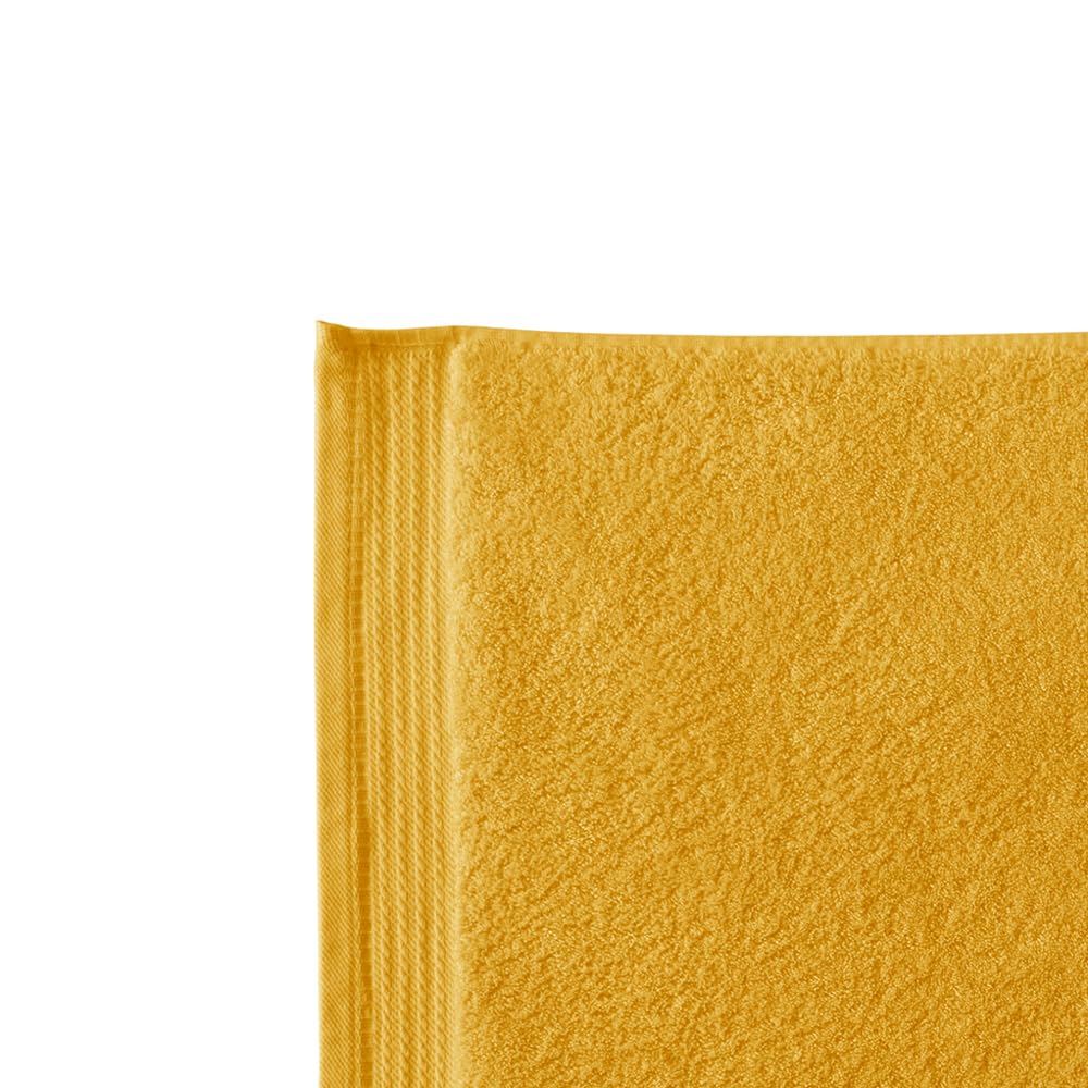 RIZO Top Towel - Set of 1 Shower Towel - Bath Towels - 100% Combed Cotton - 600 g/m2 - Measure 70 x 140 cm - Gold