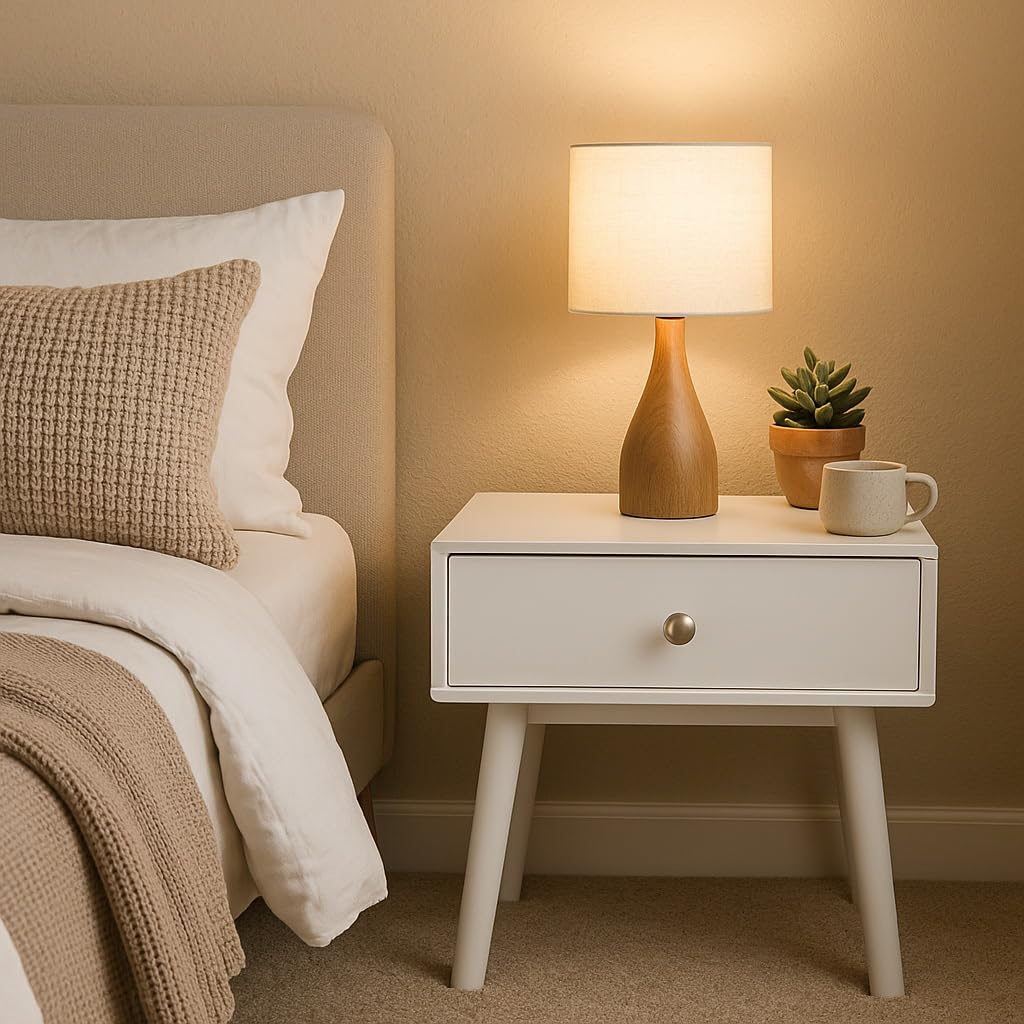 ASPECT Niva Bedside Table With One Drawer White