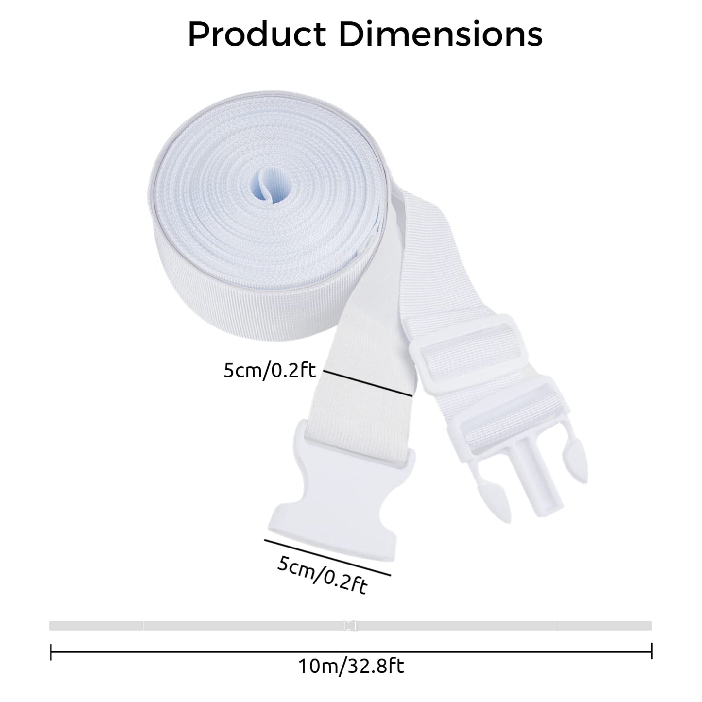 Mattress Holder Strap, Adjustable Bed Connector Band for Two Mattresses