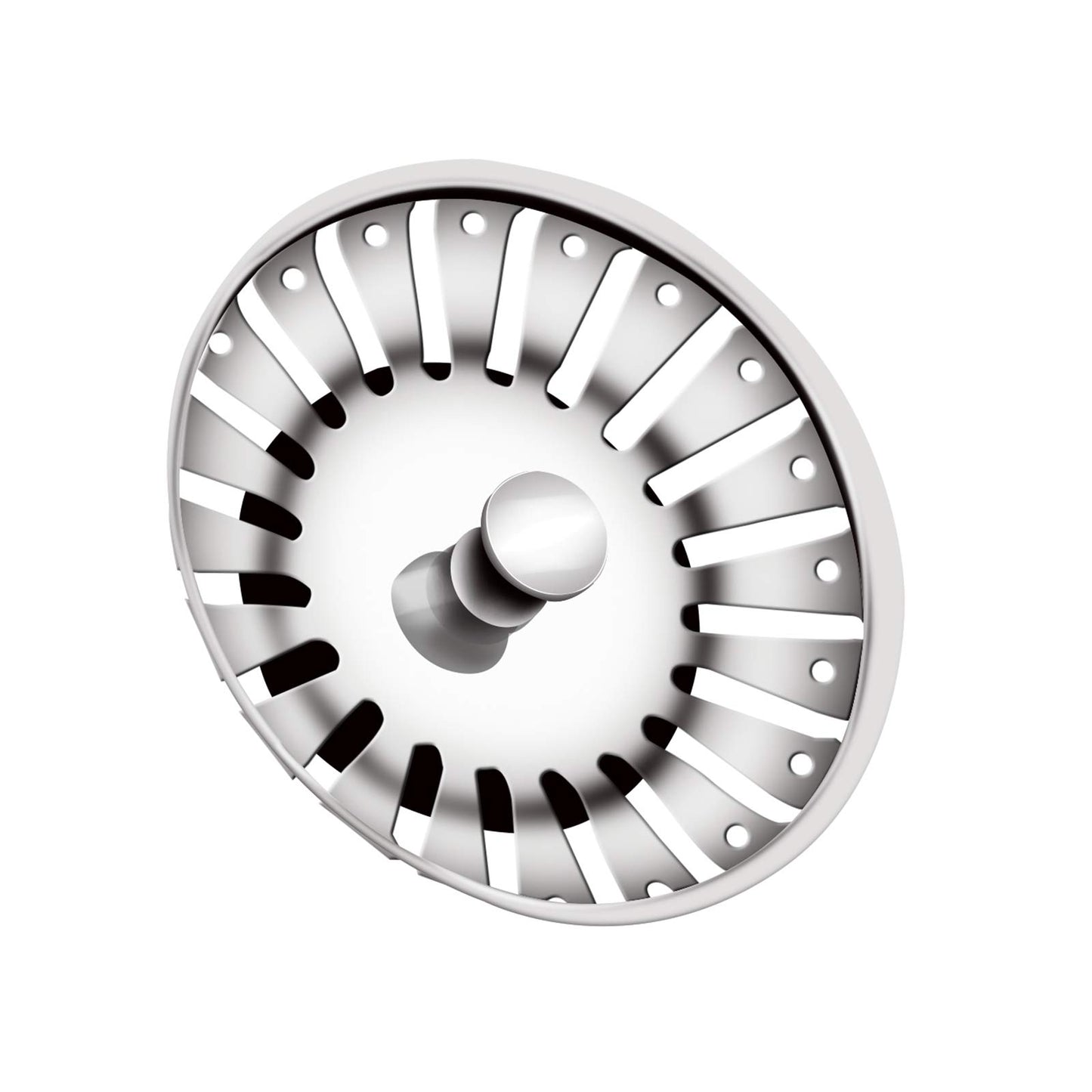 1 PC 84mm Kitchen Sink Plugs, Stainless Steel Kitchen Sink Strainer Plug Waste Stopper Sink Strainer Replacement Sink Plug Basket Strainer Sink Drain