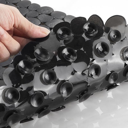 DOPROP Oval Shower Mat 69x36cm, Non Slip Mat with Suction Cups for Elderly