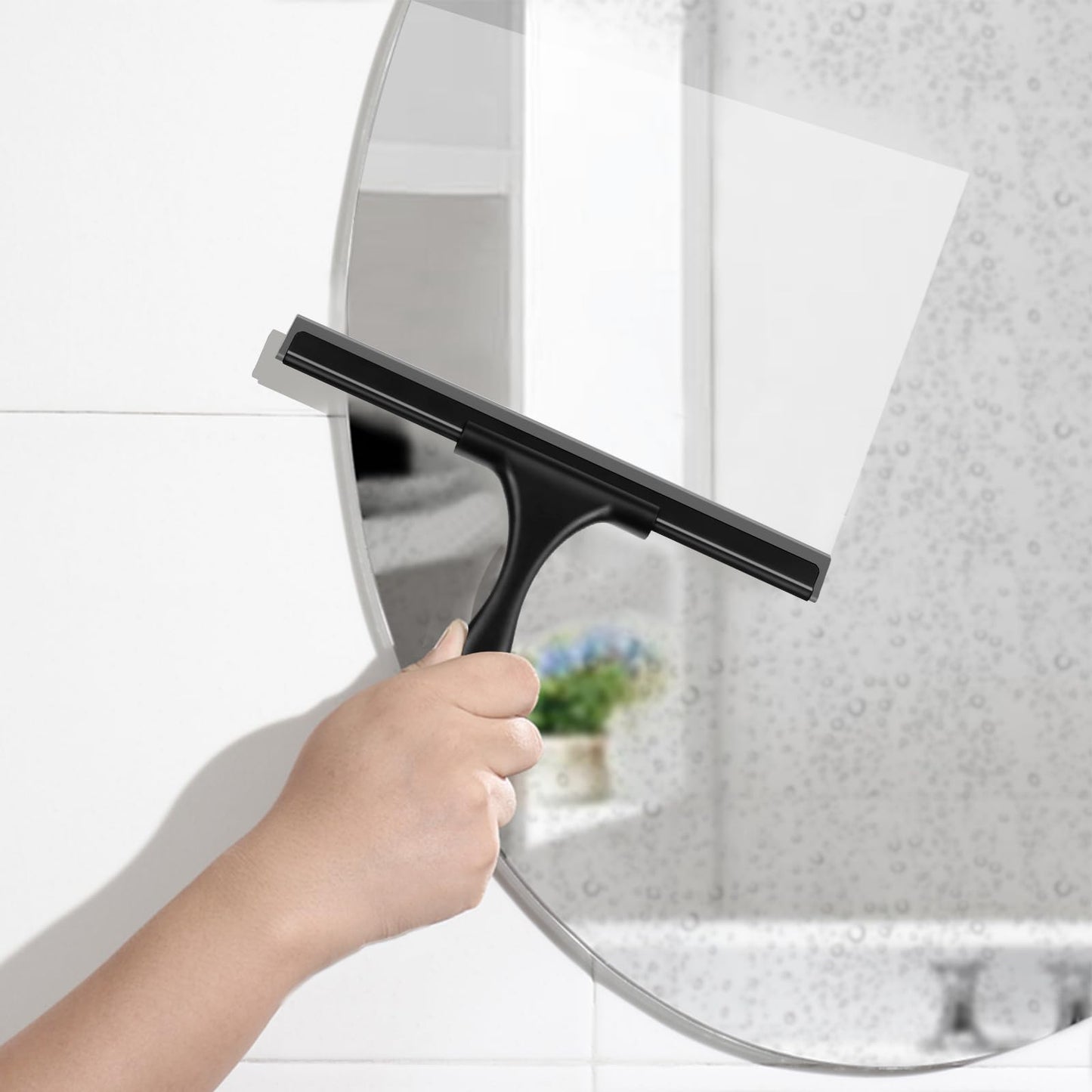 SetSail Shower Squeegee for Glass Doors, 25cm, Black