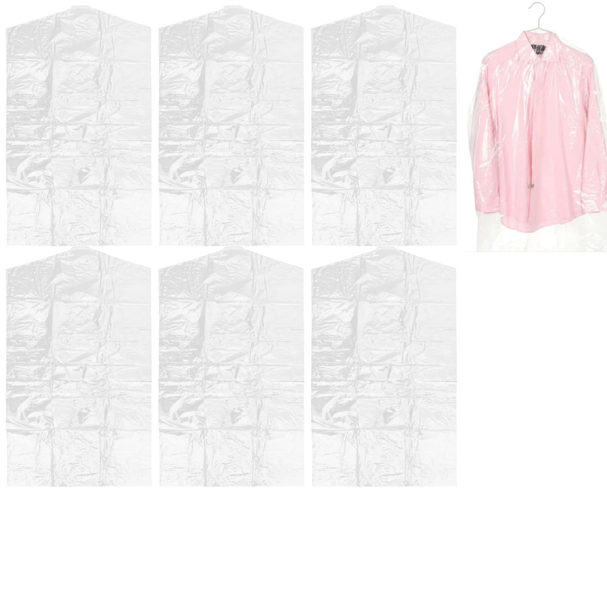 ULTECHNOVO Disposable Garment Covers Dry Cleaning Bags for Clothes 39.37 X 23.62 in Water-Resistant Clear Suit Cover for Dresses Coats Shirts Jackets