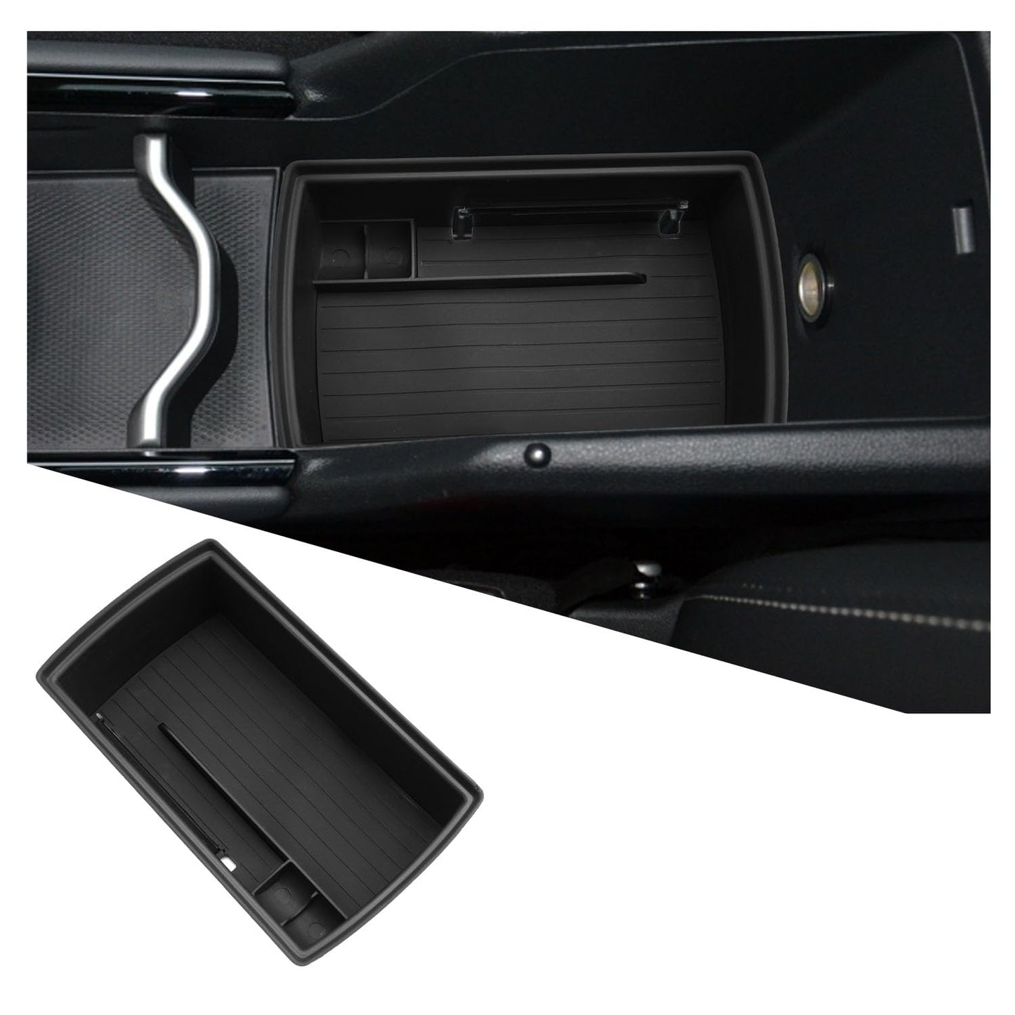 Ruiya Compatible with New VW Tiguan 3 2024 2025 2026 Centre Console Storage Box, Tiguan 3 Armrest Organizer Tray Centre Console Organizer Centre
