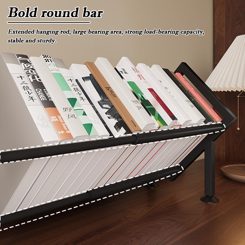 SINBINTA Expandable Tilting Bookcase (Black)