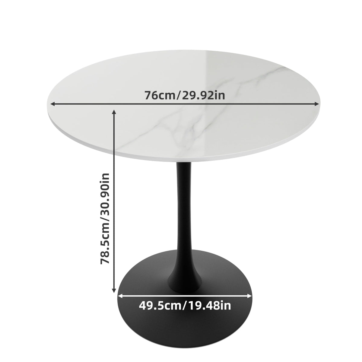 FATIVO Kitchen Dining Room Table Sintered Stone Top with Big Golden Base