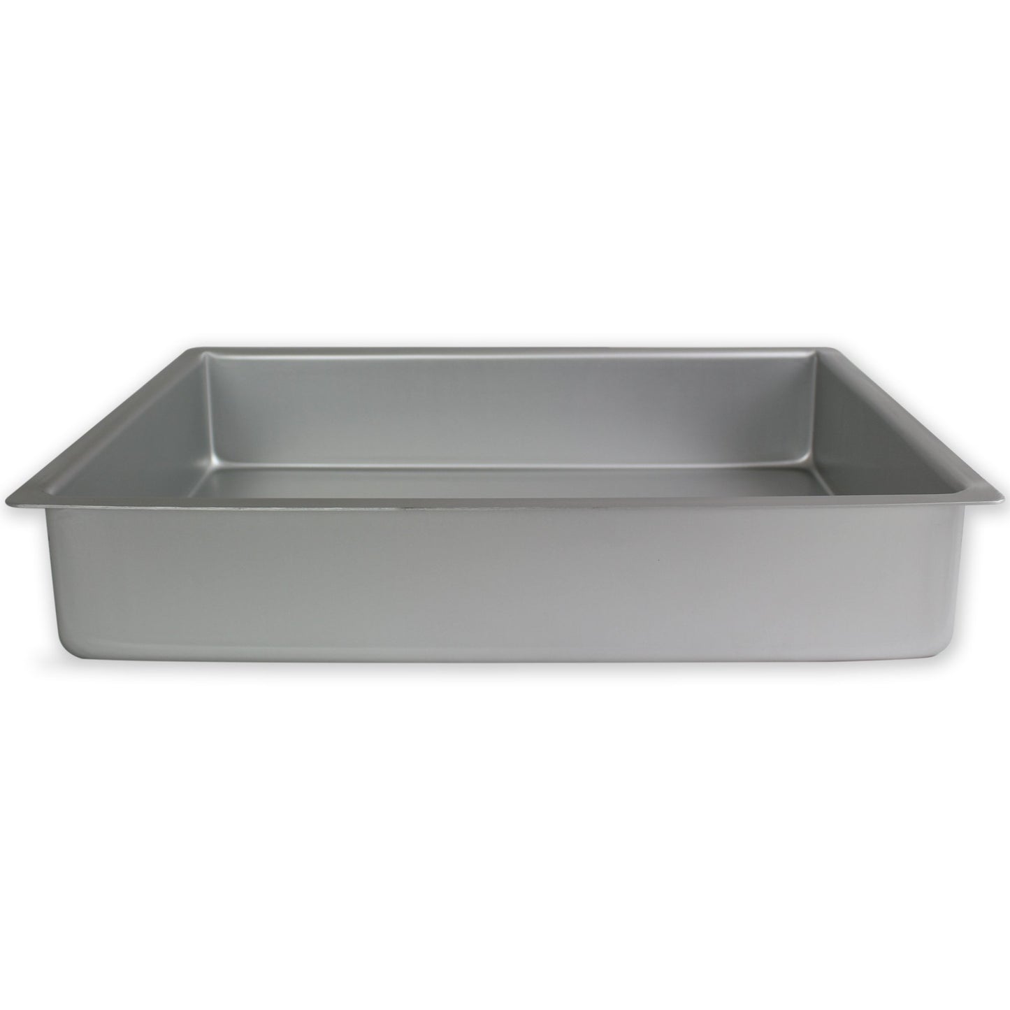 PME OBL12182 Oblong Cake Pan 12 x 18 x 2 Inches Deep, Aluminium, Silver, 12 x 18