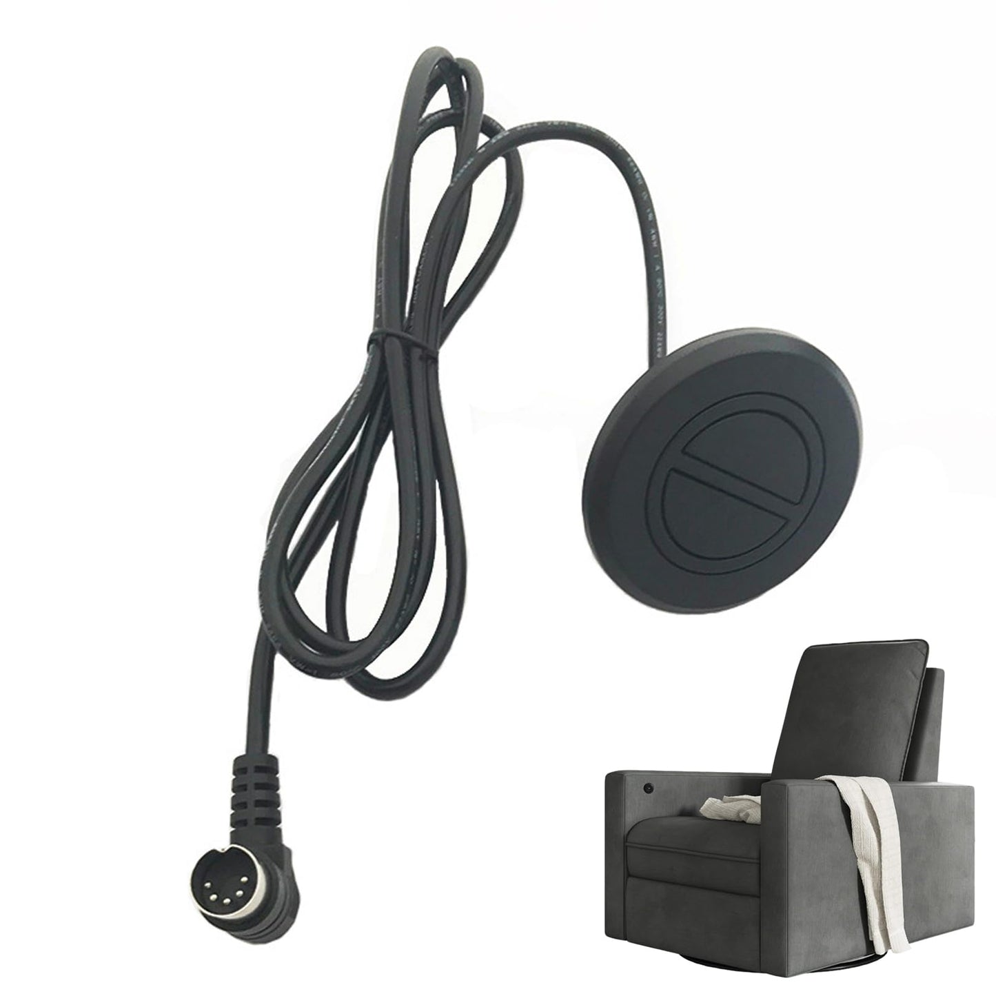Tarqite 1Pcs Recliner Chair Electric Switch Controller, 5-Pin 2-Button