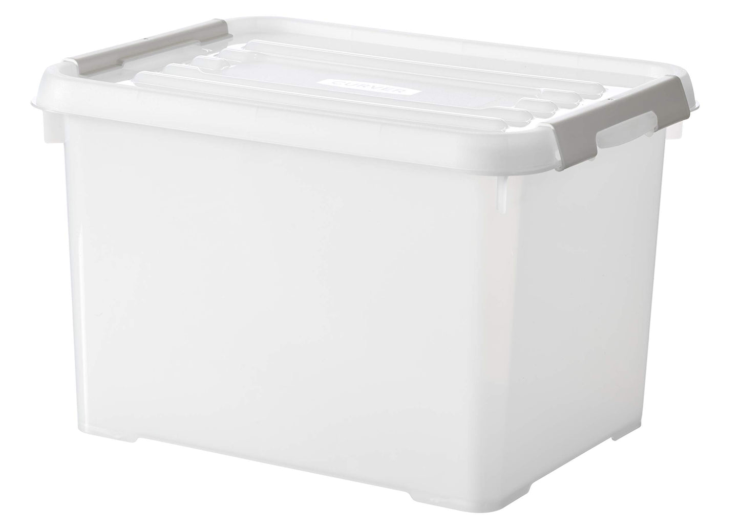 Curver Handy Plus Box 20 L Clips White 100% Recycled