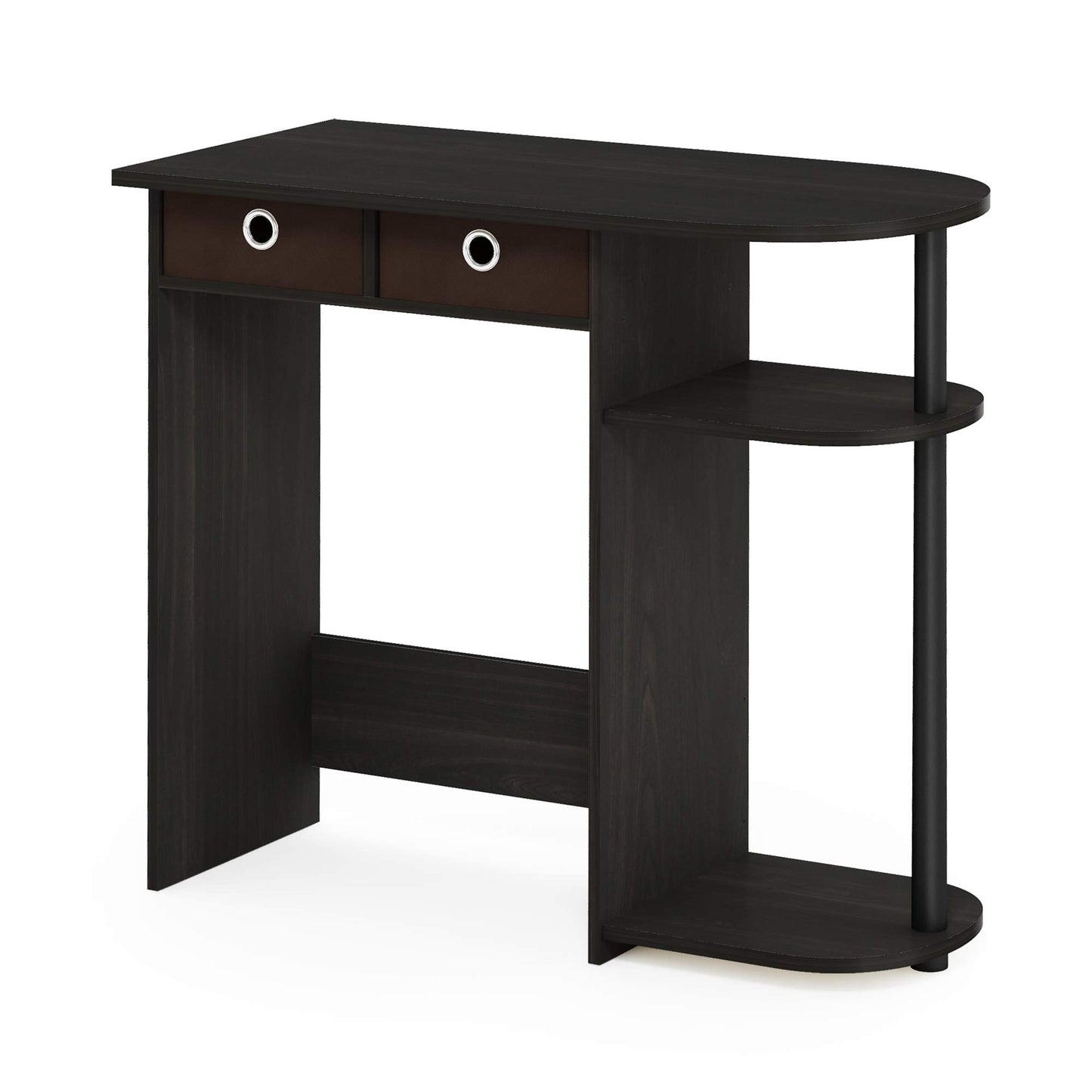 Furinno Go Green Home Laptop Notebook Computer Desk, Study Desk, Writing Desk, Espresso/Black/Brown