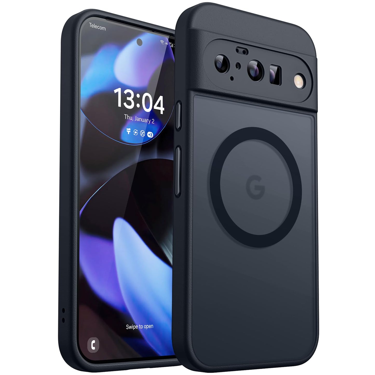 CANSHN Magnetic for Google Pixel 10 Case(6.3 Inch), Upgraded [Full Camera Protection] [Compatible with Magsafe] [Translucent Matte] Shockproof