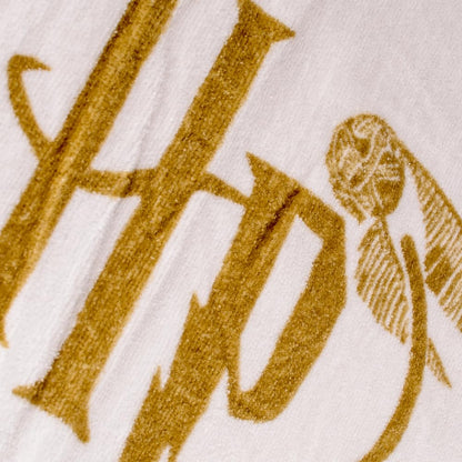 Groovy Uk Harry Potter Golden Snitch Bath Towel, 150 cm Length x 75 cm Width, White
