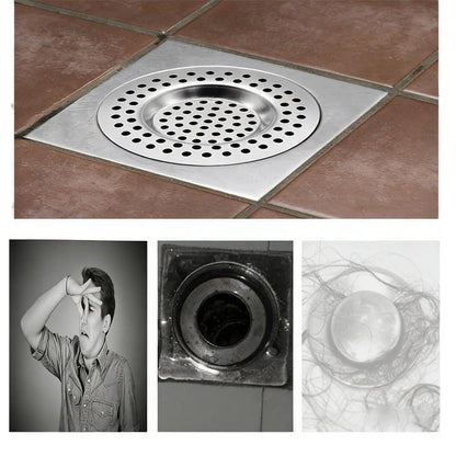 2 Pcs Sink Strainer, Stainless Steel Sink Strainer Plug, Drain Hair Catcher, Protector Shower Drain Cover, Sink Stopper Drain Filter for Kitchen