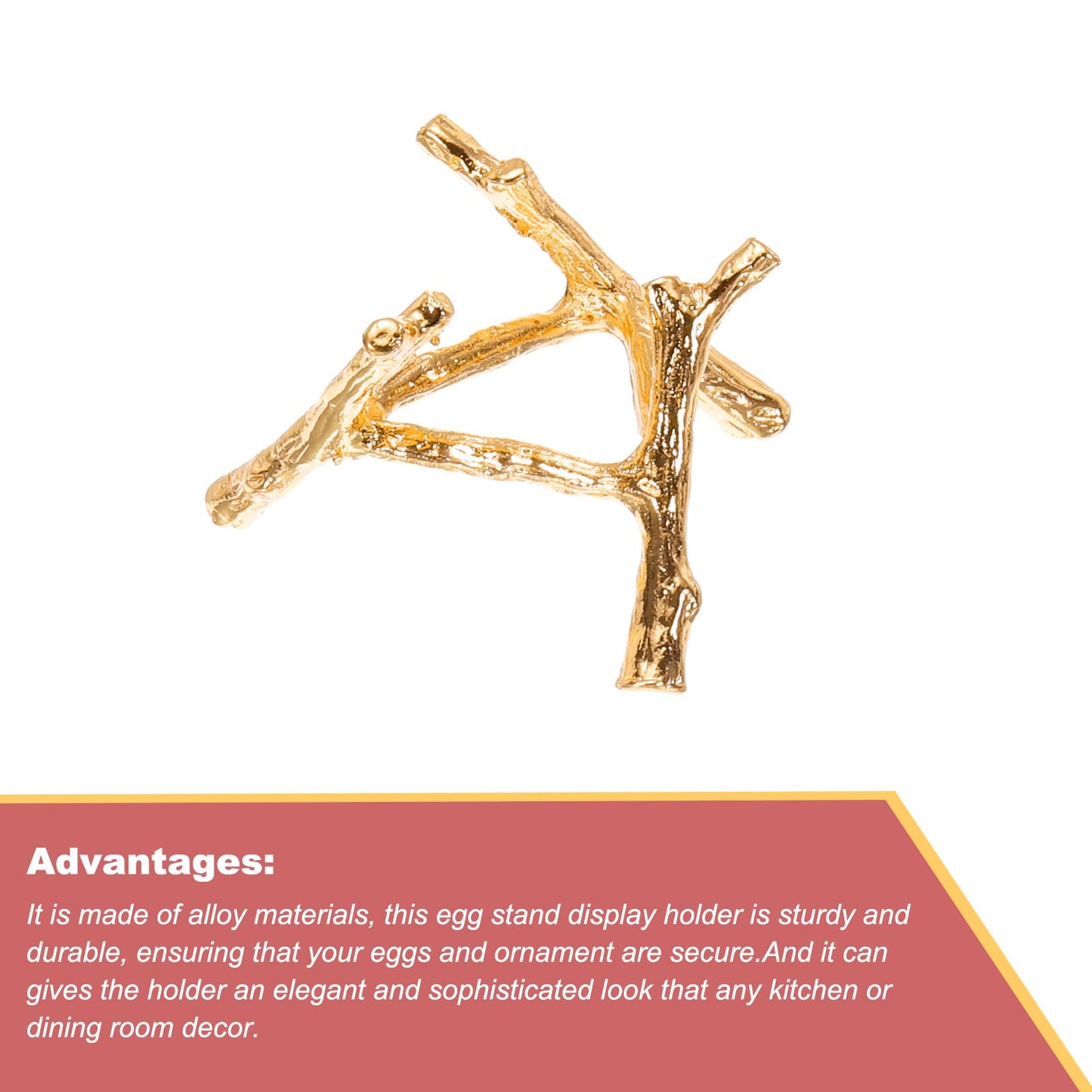 sourcing map Alloy Crystal Ball Display Holder Egg Sphere Stand Gold Modern Simplicity for Home Decoration