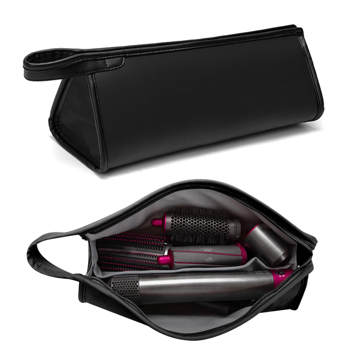 PU Leather Travel Case Carrying Case Storage Bag Protective Case for Dyson Supersonic Hair Dryer