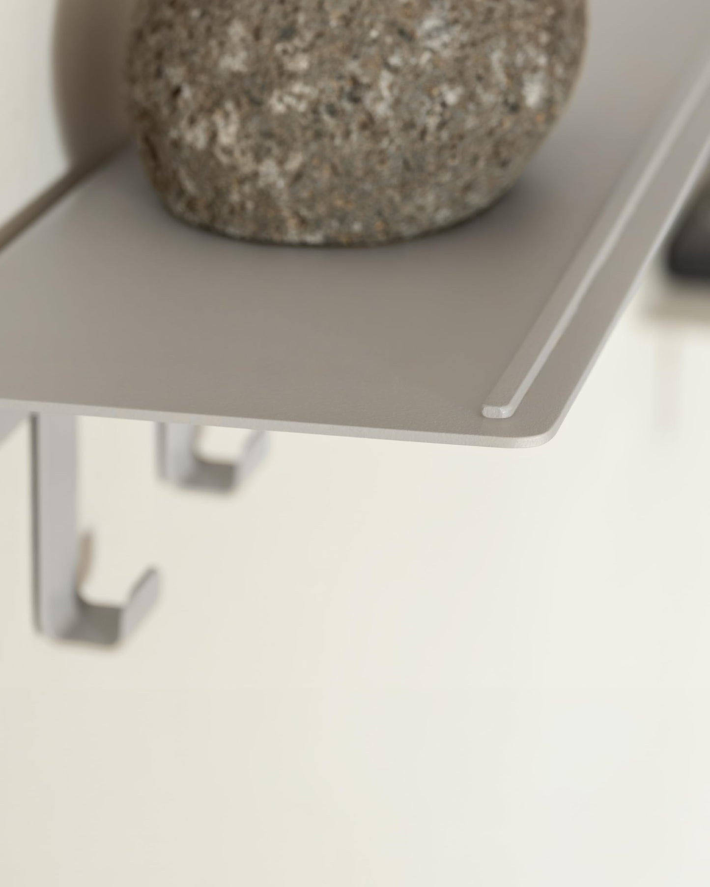 Kazai. Wall Mounted Coat Rack with Shelf 'Holmsen' | Modern Coat Hooks Wall Mounted | Hanger with Storage Shelf | Metal Hook Rack for Hallway