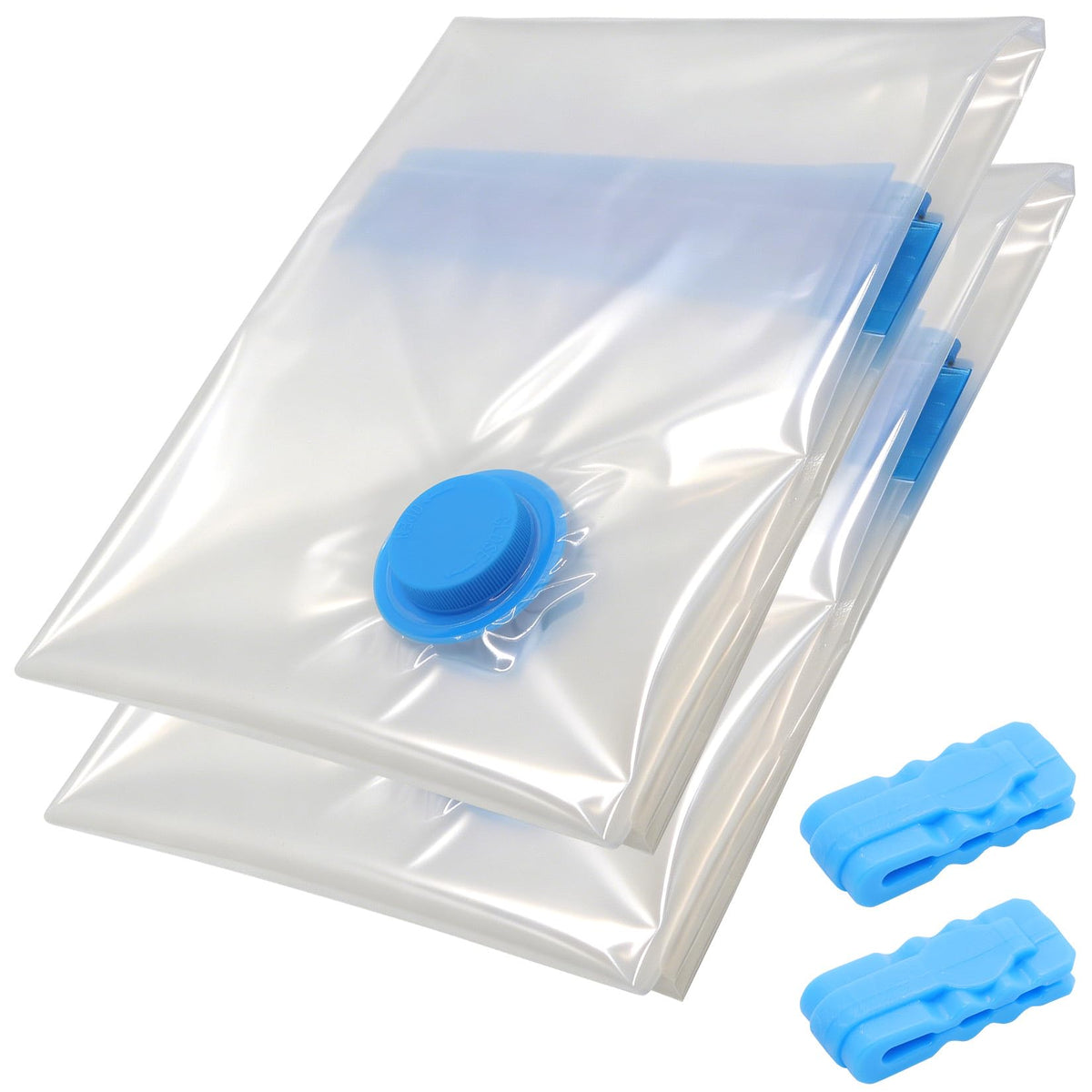 2 Pcs Space Saver Bags Vacuum Storage Bags Small Compression Zipper Storage Bags Vacuum Pack Bags for Clothes, Vacuum Bags for Clothes Travel Home