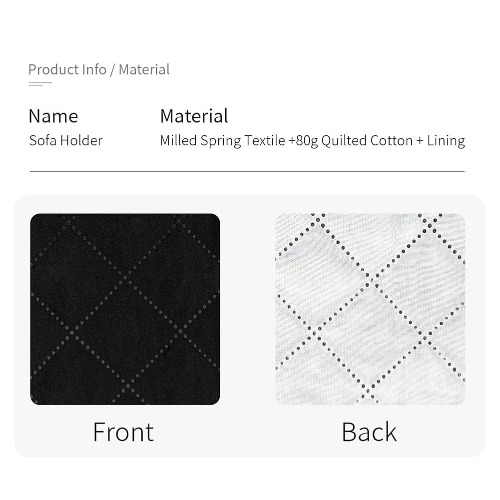 Ginobili Sofa Remote Control Holder Non-Slip Armchair Holders for Couch Recliner with 5 Pockets for Book Etc