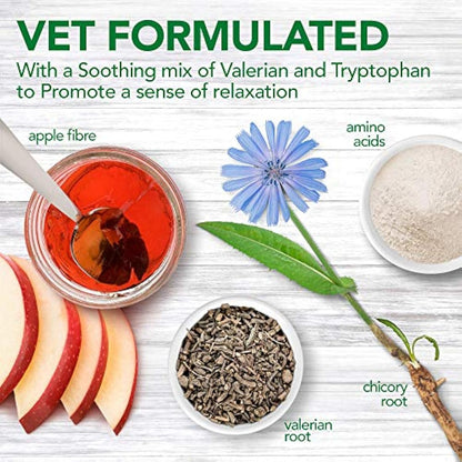 Vet's Best Comfort Calm Calming Dog Supplements | Dog Calming Aid | Promotes Relaxation and Balanced Behaviour | 60 Chewable Tablets
