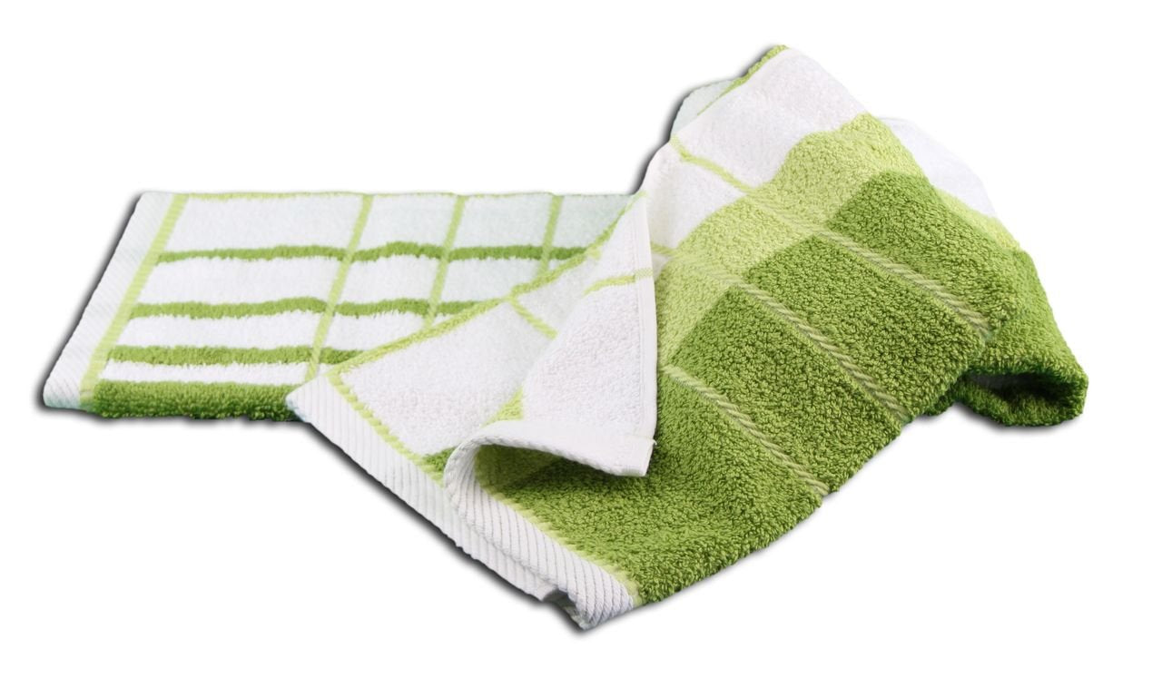 Gözze - Beach Towel, 100% Baumwolle, Berlin, Striped, 70 x 140 cm - Lime/White