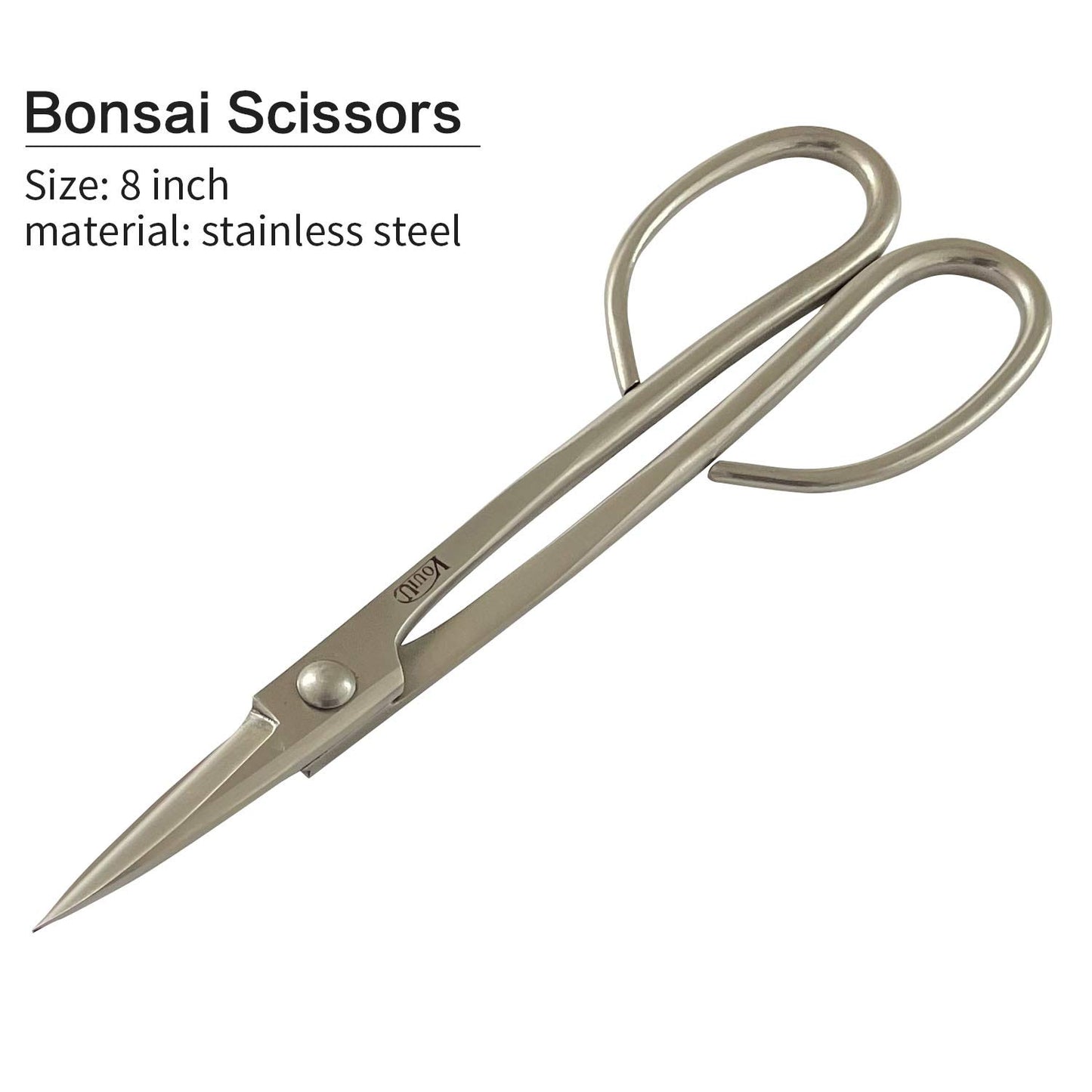 vouiu 4-Piece Bonsai Tool Set,Concave Cutter,Knob Cutter,Trunk Splitter,Bonsai Scissors