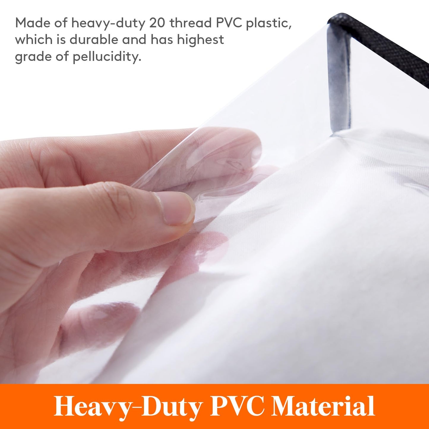 Lifewit 2 Pack Clear Storage Bags, 110L Plastic Clothes Storage Bags