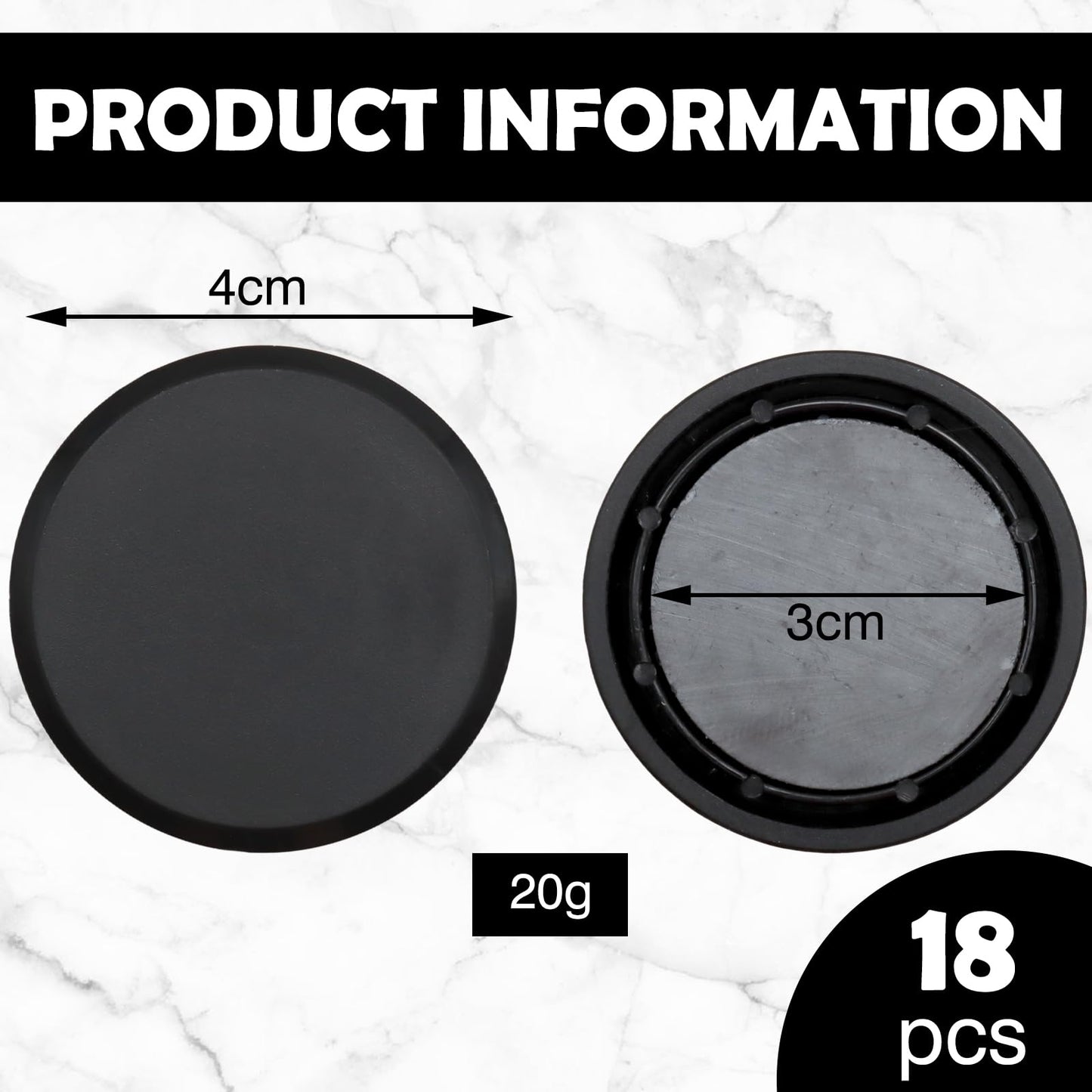 18 Pcs Magnetic Shower Curtain Weights, Strong Shower Curtains Magnets Curtain Weights Bottom No Sew