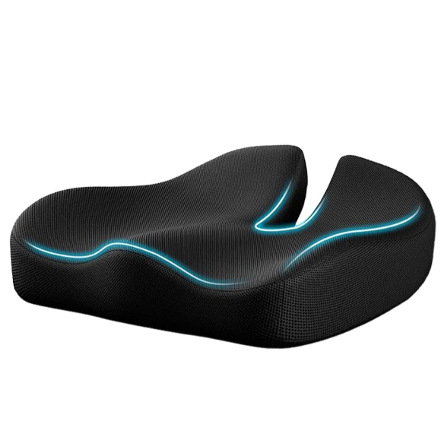 YiZhou Memory Foam Coccyx Cushion for Tailbone & Sciatica Pain Relief | Ergonomic Office Chair Cushion with Non-Slip Base | for Car, Home