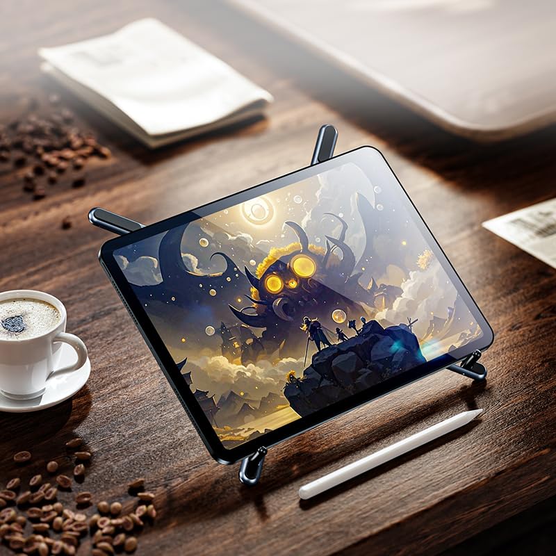 Hosann Century Laptop Stand, Adjustable Multi-Angle Stable Portable Space-Saving Holder for Home Office, Travel, Gaming Setup, Desk & Couch Use