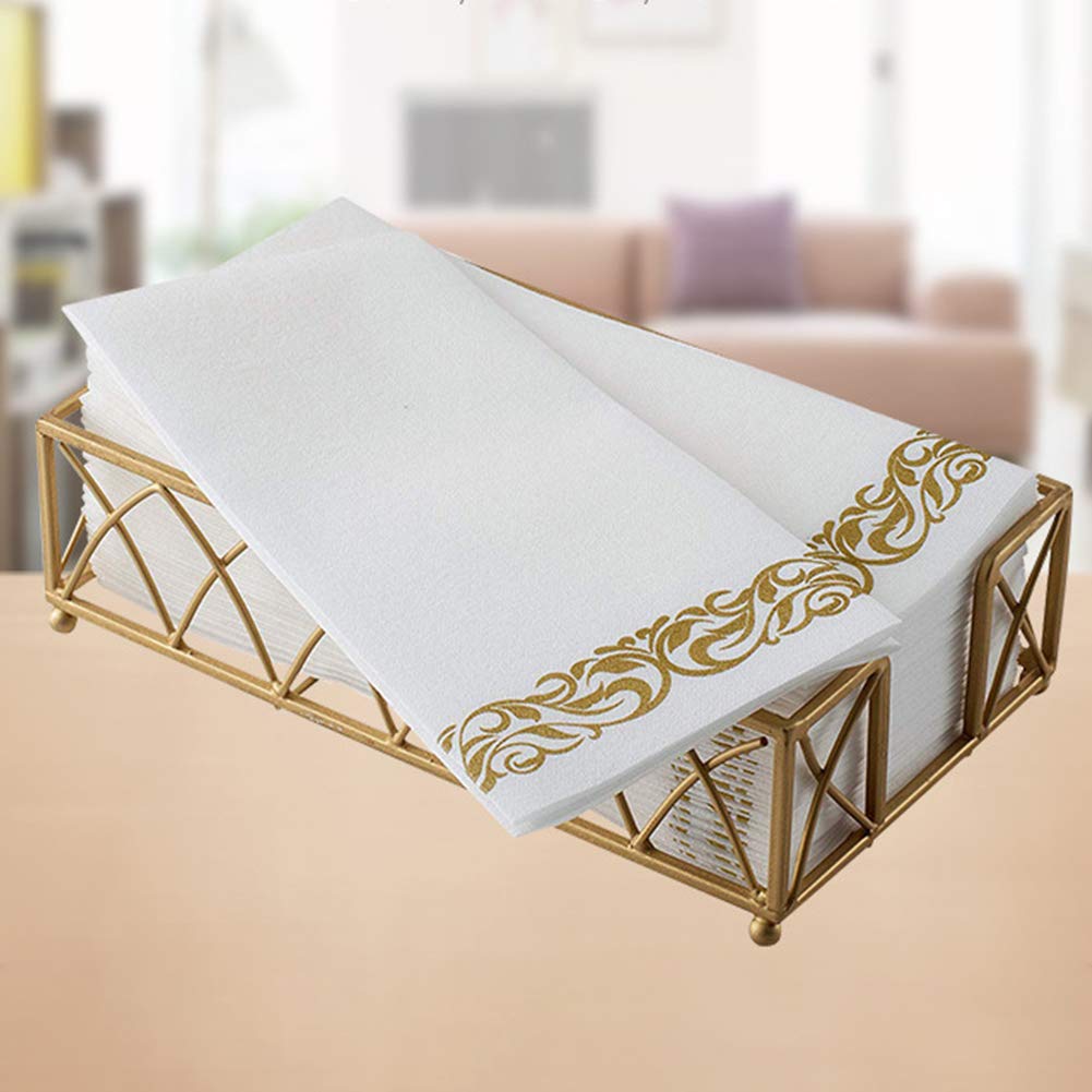 50 Disposable Guest Towels Dinner Napkin,Table Napkins Soft and Absorbent Linen-Feel Paper Hand Towels Bathroom Hand Napkins for Kitchen, Parties