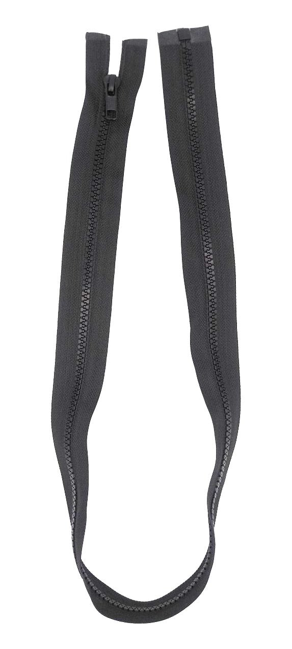 3 Pack Open End Zippers #5 - Heavy-Duty Plastic Chunky Zippers, Black, Sizes 28" 30" 32" 34" 36" 38" 40" 42" 45" - Quality Zipper for Bags, Jackets