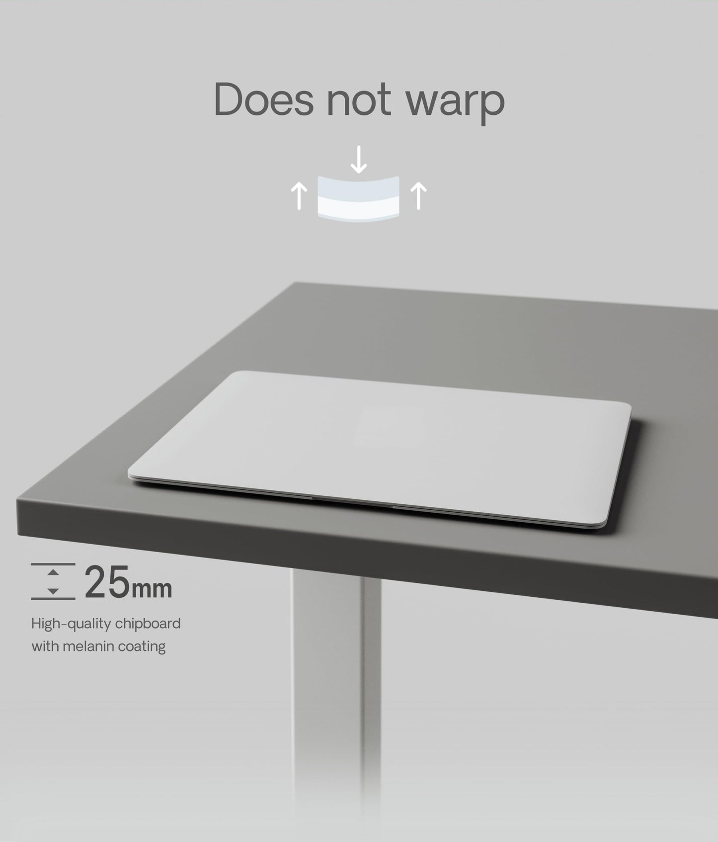 Desktronic Table Top 160 x 80 cm Desk Top - Perfect for Height-Adjustable Desks, Dining Tables and More - Made in Europe