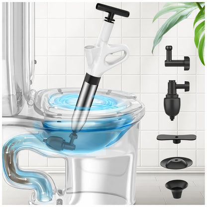 Toilet Unblocker Heavy Duty, Drain Unblocker, Sink Plunger Off-white