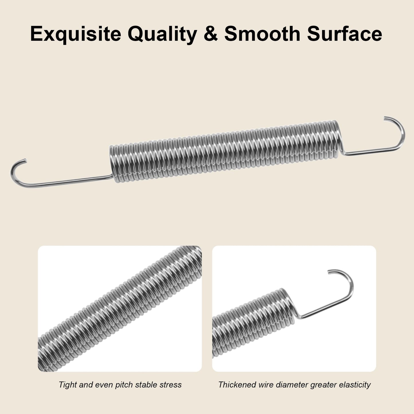 Fromann 6.5 Inch Dual Hook Recliner Sofa Chair Replacement Springs 2Pcs