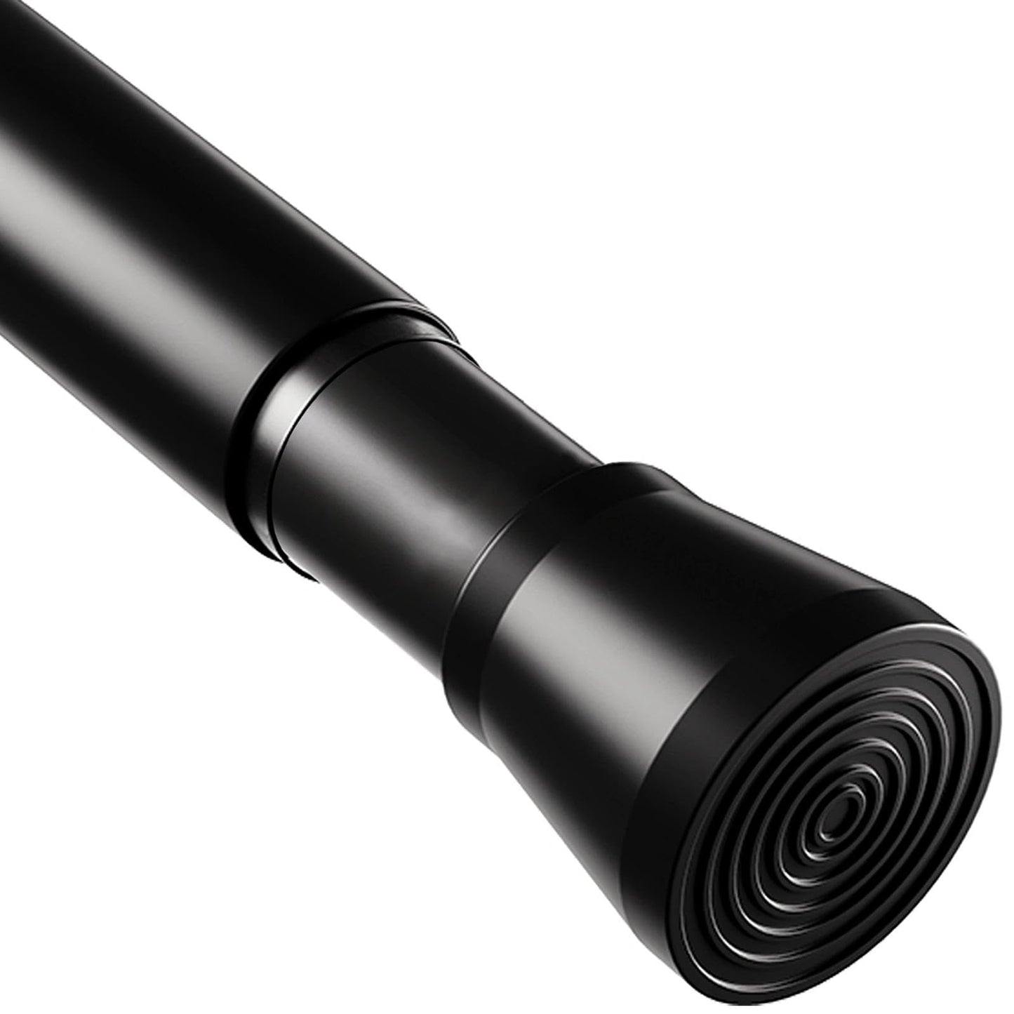Tension Rods For Curtains Blcak Curtain Rods Anti-Slip Shower Poles Extendable Clothes Rail For Windows Shower Wardrobe Black 67-90Cm