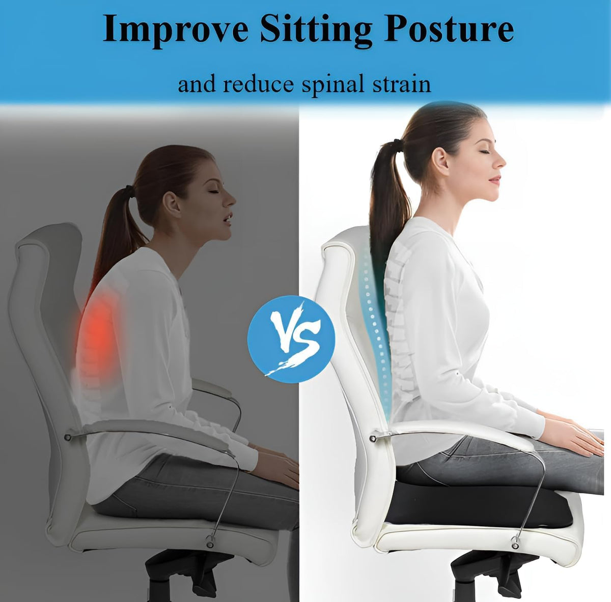 Donut Cushion,Orthopedic Memory Foam Car Seat Pad,Coccyx Cushion for Tailbone Pain,Pressure Relief Cushions for Office,Wheelchair,Desk,Reduce