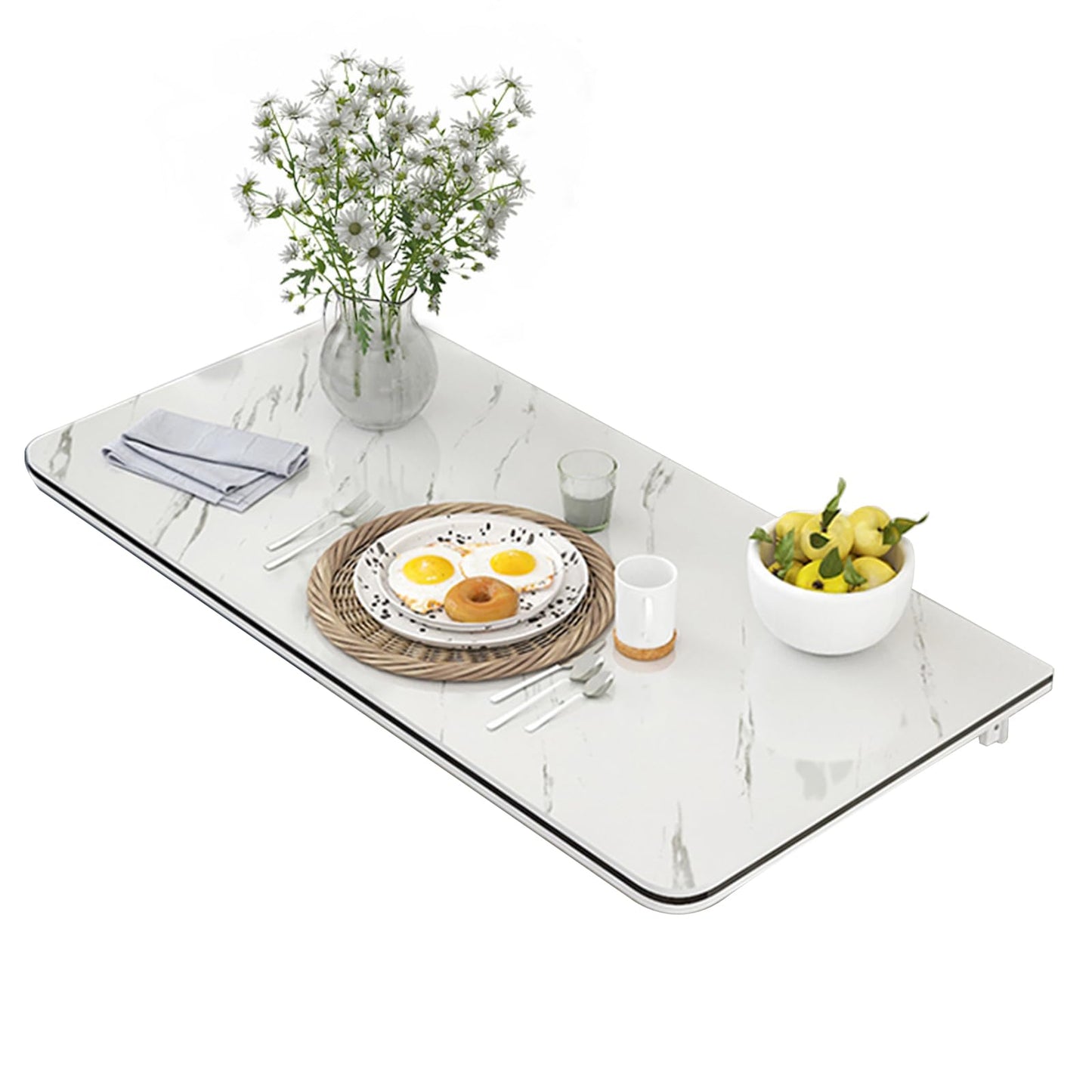 FGHDFH Wall Mounted Folding Table for Computer, Floating Desk for Wall Small Spaces
