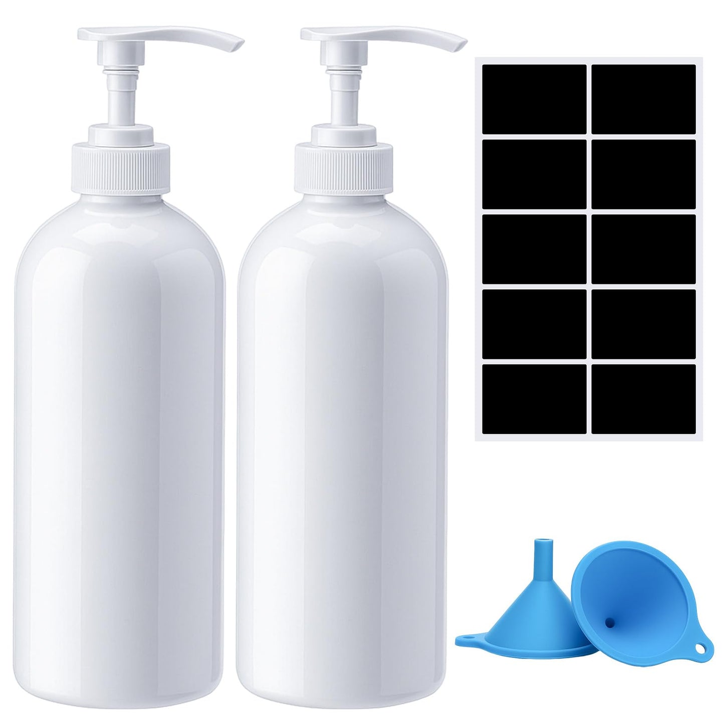 Invalidism 2Pcs Pump Bottle Dispenser 35oz Refillable Press Bottles