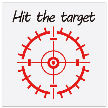 GORGECRAFT 10 Sheet Hit The Target Toilet Stickers Target Shooting Urine Decals Red Bullseye with Aiming Line Pattern Pee Training PVC Waterproof