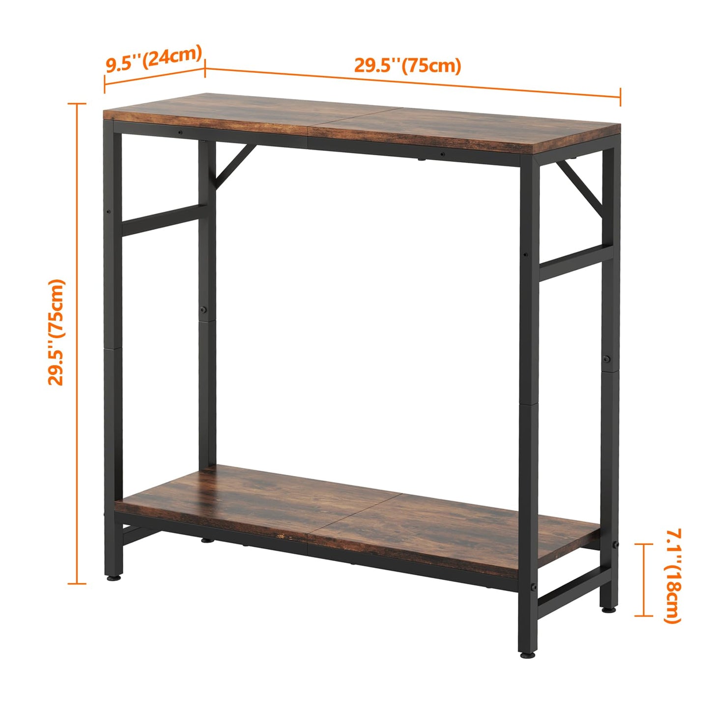 Livofloral Entryway Table, Narrow Sofa & Console Tables, Behind Couch Table for Hallway Bedroom Living Room Foyer Office