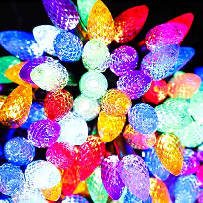 Christmas Concepts 200 Multi Colour Pinecone Lights with Twinkling Effect - Christmas Lights