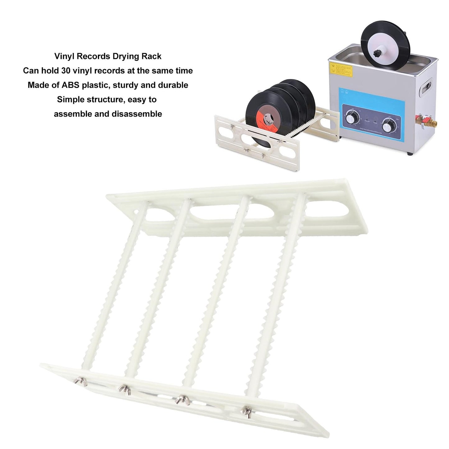 Record Drying Rack, Record Storage Holder Stand Large Capacity Record Display Stand Can Stack Up 36 Discs, Turntables