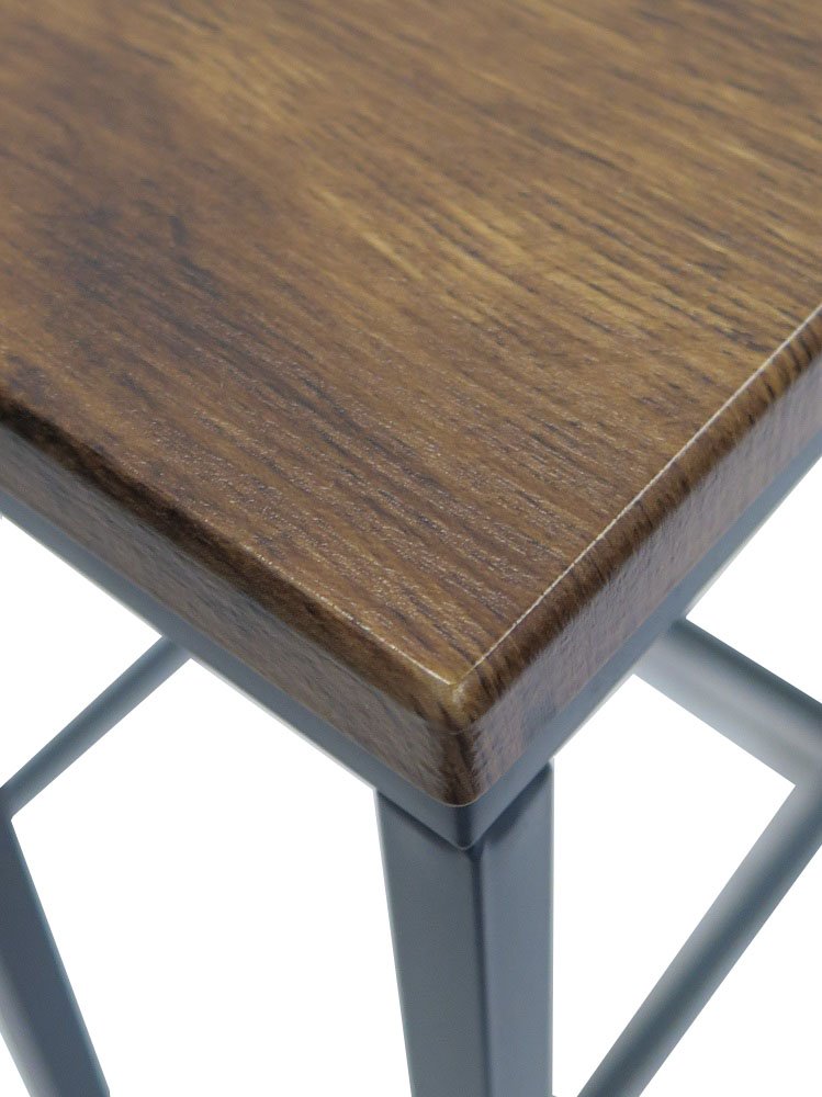 ASPECT Savona Square Coffee/Side End Table (Vintage/Black, 45x45x45cm)