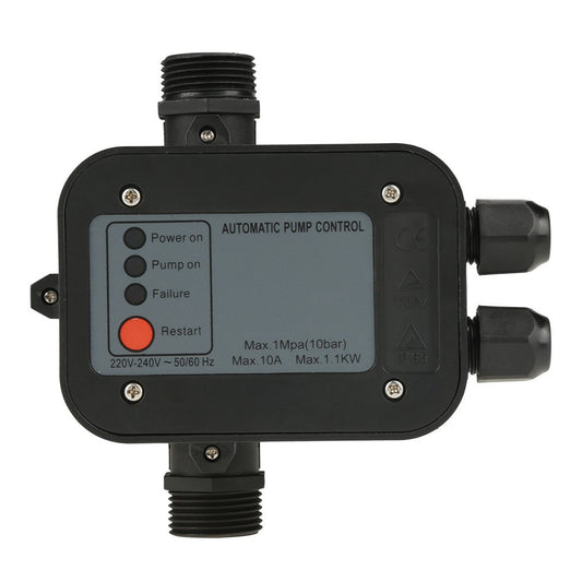 pressostat Pompe eau, Hilitand Self-Priming Water Pump Pressure Switch 220V Automatic Pressure Controller Black for Self-Priming Pump, Jet Pump,