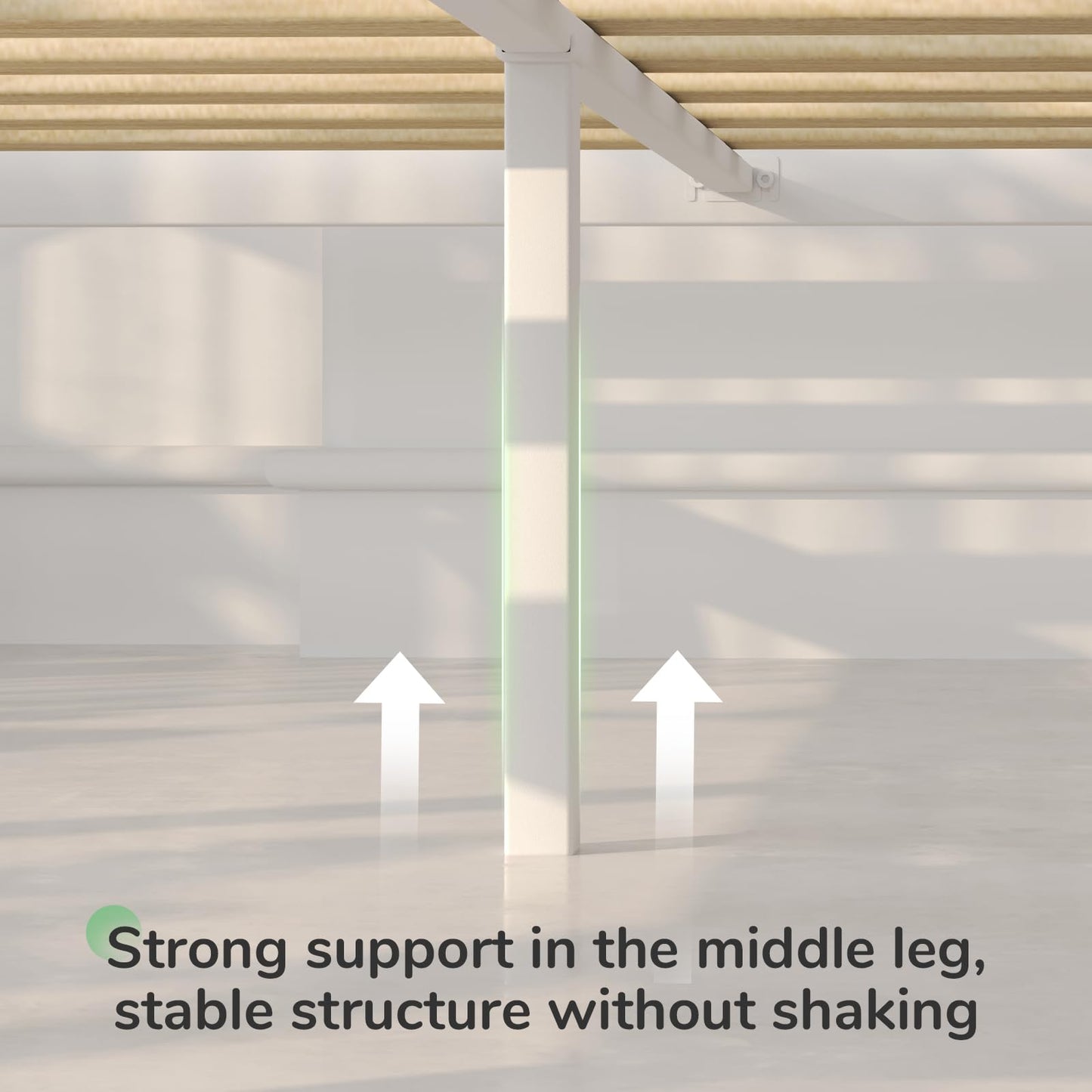 Novilla 30.5cm Metal Bed Frame, Platform Bed Frame with Noise-Cancell Design, Engineered Wood Slat Support, Solid Support Legs, Easy Assembly